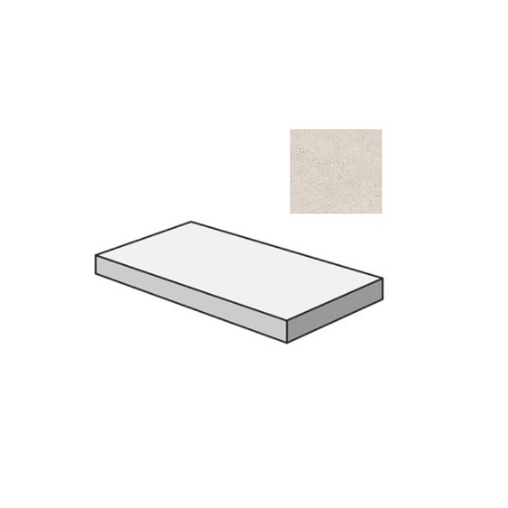 Sant Agostino Logico CSAGSLPE12 Gradone Angolare Sx Pearl 33x120 матовая