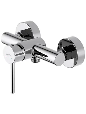 Смеситель для душа Aquatek AQ1360CR настенный, однозахватный, без излива, цвет: хром