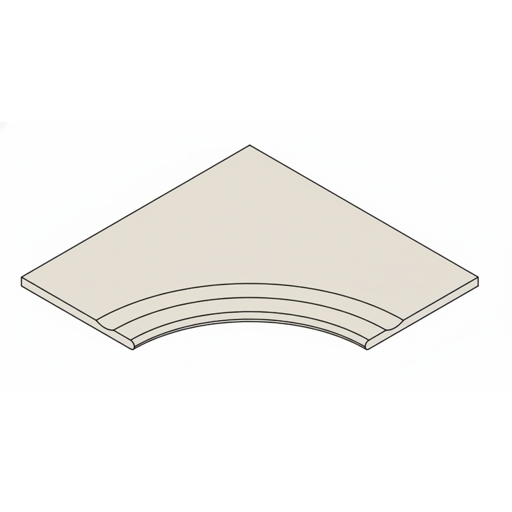 Italon Magma (Магма) 620090001299 X2 Айс бортик с выемкой закругленный 30x120 матовая