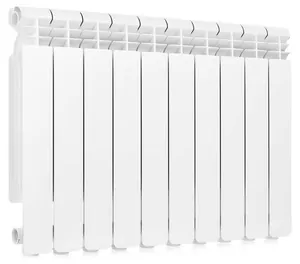 Радиатор алюминиевый GLOBAL 500, 10 секций ВШГ:579х800х80 1760 Ватт, белый