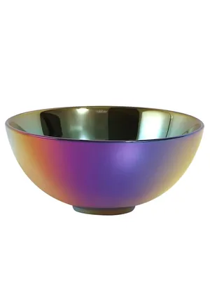 Раковина накладная ABBER d320 без отв. под смеситель и перелив, хамелеон AC2106Regen