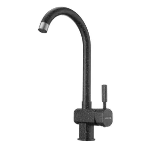 Смеситель AQUATON 1AX003FCXX210 для мойки, однорычажный, цвет: графит