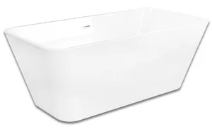 Ванна акриловая Abber (1700х800) отдельностоящая, слив-перелив, белая AB9212-1.7