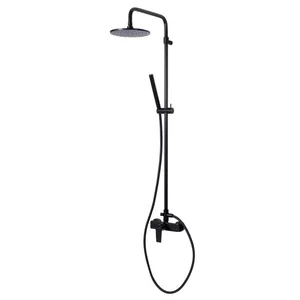 Душевая система CEZARES -CD-NOP однозахватный смеситель, верхний/ ручной душ, черный матовый