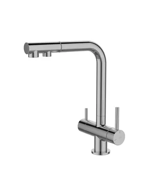 Смеситель для кухни Iddis с каналом для фильтр. воды,выдвижной излив,хром глянцевый UMBSBPFi05