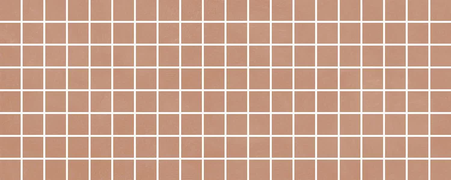 мозаика Каннареджо Декор Мозаичный Оранжевый Матовый 20x50