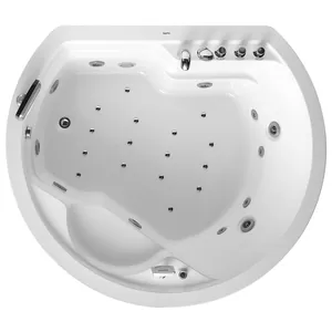 Гидромассажная встраиваемая ванна Gemy G9053 O (1850х1620х740) аэромассаж, хромотерапия, LCD TV