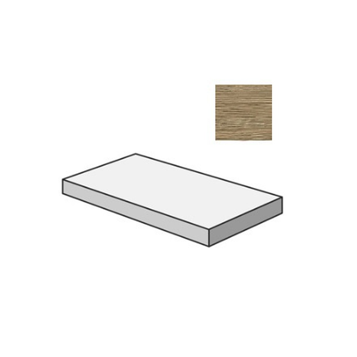 Sant Agostino Sunwood CSAGSSNC12 Gradone Angolare Sx Caramel 33x120 матовая