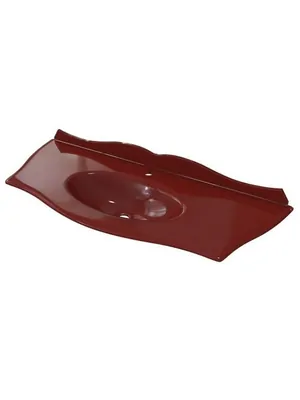 Раковина для тумбы Caprigo (1150x460) стеклянная,1 отв. под смеситель, красный OW15-11016-B014