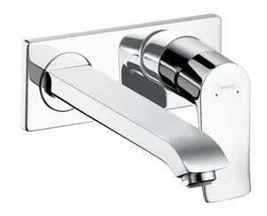 Смеситель Hansgrohe 31086000 для умывальника, встраиваемый, двухсекционный, излив 225мм,хром