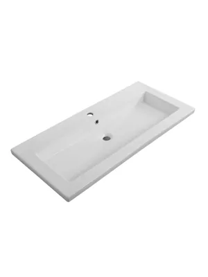 Раковина керамическая Cezares (1010х460х140) CZR-8070-100 белый