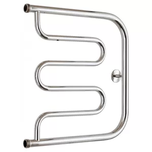 Полотенцесушитель водяной СТИЛЬЕ 500х500,нерж.сталь, бок подкл.,резьба-сгон 1",00011-5050