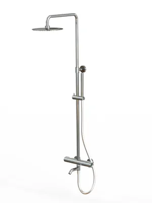 Душевая система Paini 78CR687THSSD250F1B термостат, поворотный излив, верхний/ручной душ, хром