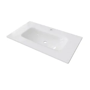 Раковина для тумбы Caprigo 85 (860х473) без бортика, стеклокерамика GC18R-34712