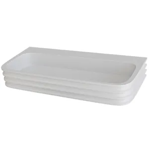 Раковина накладная ABBER 800х450х150 без отв. под смеситель и перелив, белый мат. AS2651-0.8