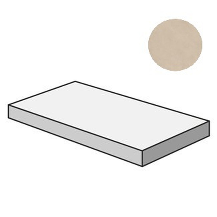 Sant Agostino Sable CSAGASSB12 Gradone Angolare 120 Sx Beige 33x120 матовая