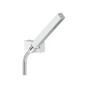 Душевой гарнитур NOBILI настенный держатель, лейка 1 режим, шланг, хром AD146/24CR