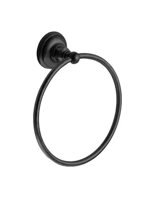 Полотенцедержатель-кольцо Nicolazzi 1485NEM настенный, цвет: черный матовый