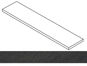 Forte dei Marmi Rock Venaria Black DX 33x160 матовая