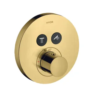 Смеситель Axor 36723990 для душа, встраиваемый, термостат, полир.золото