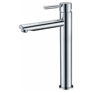 Смеситель для умывальника WasserKRAFT 4103H однозахватный, высокий излив 249мм, цвет: хром