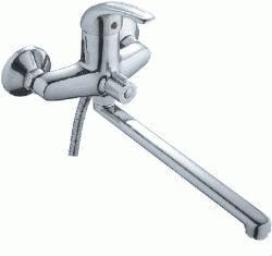 Смеситель Ledeme Н29-В настенный, для ванны и душа, с душевой лейкой, однозахватный, хром L2229-B
