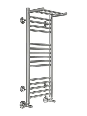 Полотенцесушитель TERMINUS П16 (ШВ:332x800) водяной, нерж.сталь, с полкой