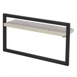 Полотенцедержатель AQUATON 1A255403LQX50 400x110x215 мм, с полкой, дуб орегон/черный