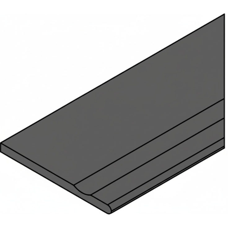 Italon Magma (Магма) 620090001353 X2 Графит бортик с выемкой закруглённый Правый 30x60 матовая