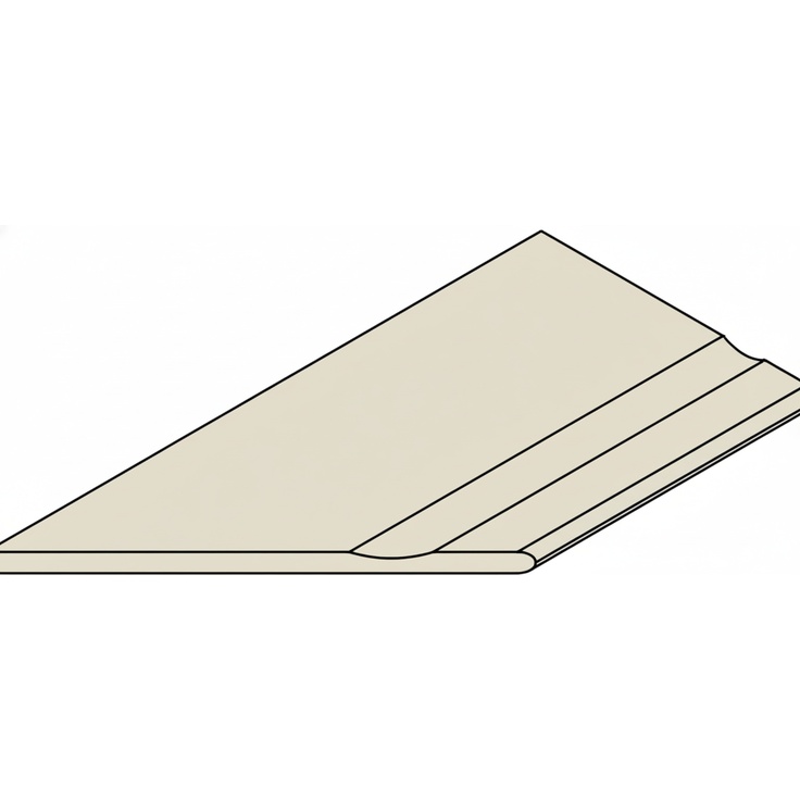 Italon Magma (Магма) 620090001310 X2 Минерал бортик с выемкой закругленный Левый 30x120 матовая