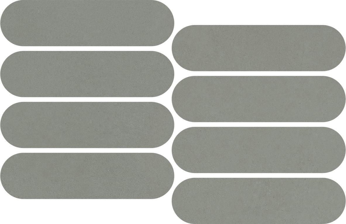 мозаика Nuances Salvia Mosaico Ovale Strideup 19.5x37