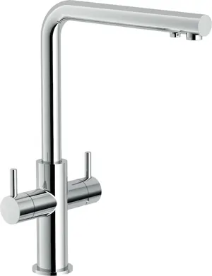 Смеситель NOBILI для кухни, поворотный излив, кран д/питьевой воды, хром AQ93823/3VCR
