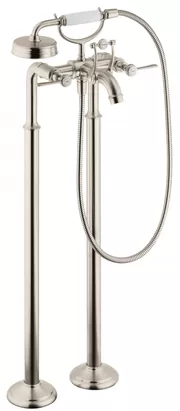 Смеситель Axor 16553820 для ванны напольный, шлифованный никель