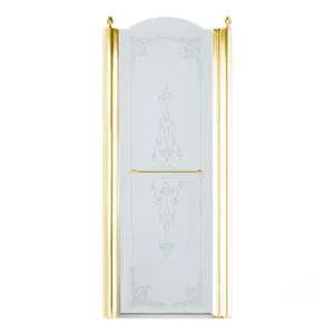 Душевая дверь Migliore (800х2030) правая, стекло прозрачное+декор,золото 22714