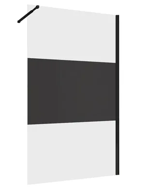 Душевая перегородка ABBER AG69100BT (1000х2000) стекло 6мм тонированное/черный