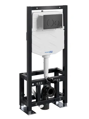 Инсталляция для унитаза WasserKRAFT с клавишей смыва, цвет: черный 61TLT.010.ME.MB02