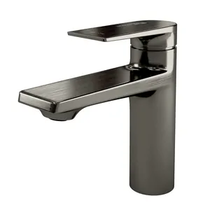 Смеситель для умывальника WasserKRAFT 8403 однозахватный, PVD-покрытие "оружейная сталь"