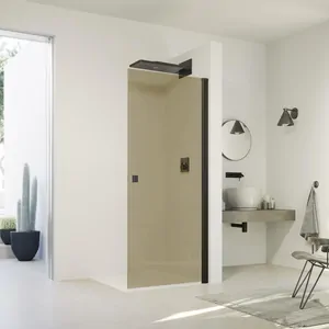 Душевая дверь HUPPE SolvaPro 800х2000 правая, черный матовый/стекло бронза AP 7T0201.123.378