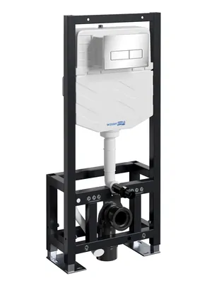 Инсталляция для унитаза WasserKRAFT с клавишей смыва, цвет: хром 61TLT.010.ME.CH03