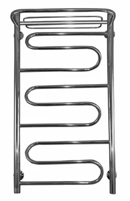 Полотенцесушитель Флагман "Лесенка" -3 с полкой 500х800 нерж.сталь, диаг./нижнее подкл. D-1/2"