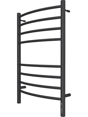 Полотенцесушитель TERMINUS П8 (ШВ:532х800) электрический, Ral 9005 черный матовый