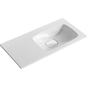 Раковина Aqwella 900R (920х450), чаша справа, белая Mal.09.04.D-R