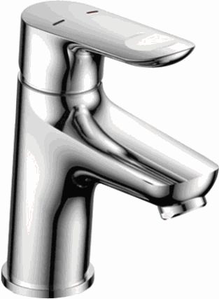 Смеситель Ledeme Н60 для раковины, фиксированный излив, однозахватный, хром L1060-2