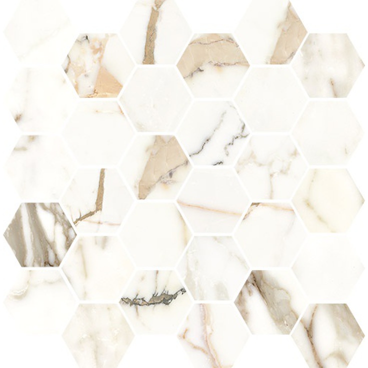 Vallelunga Luce 6001269 Luce Oro Esagona T30 Mix 33x33 глянцевая