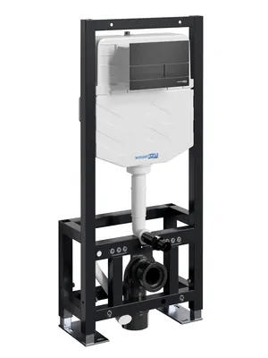 Инсталляция для унитаза WasserKRAFT с клавишей смыва, цвет: черный 61TLT.010.ME.MB04