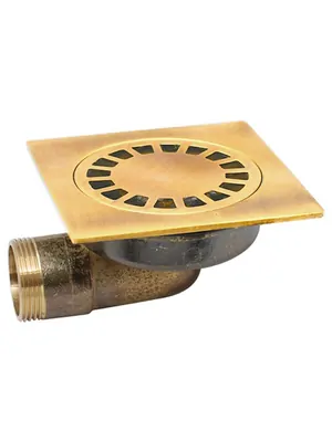 Трап душевой Migliore (120х120) угловой, золото ML.RIC-10.109.DO