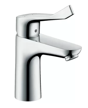 Смеситель Hansgrohe 31915 для умывальника с фикс. изливом, без донного клапана, длинная рукоятка