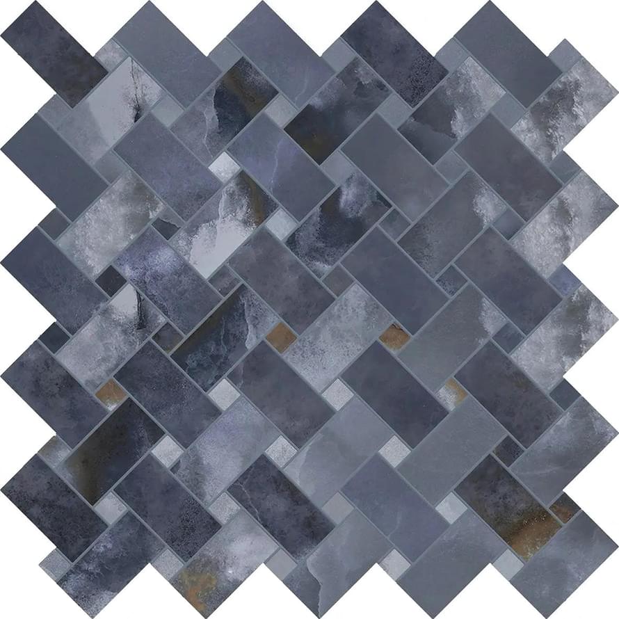 мозаика Tele Di Marmo Onyx Intrecci Blue Silktech 30x30