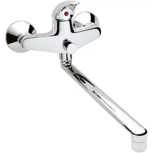 Смеситель VIDIMA настенный для ванны BA005AA/B4225AA длинный излив 320 мм