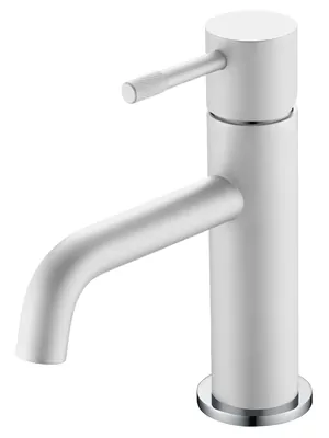 Смеситель Boheme 461-WCR для раковины, на 1 отверстие, однозахватный, белый+хром